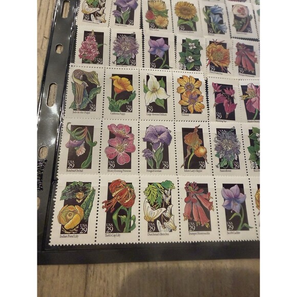 U.S. COMM SHEET OF 69 SCOTT#2696a 1992 29ct WILDFLOWERS MNH P#P2222 - Picture 3 of 9